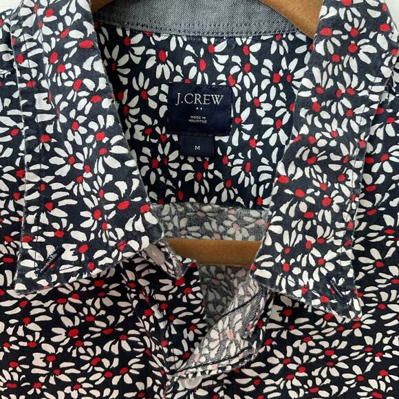 J Crew floral short sleeve button down M - Picture 4 of 5